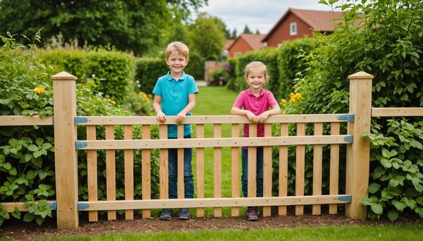 Clôtures de jardin pour les enfants: sécurité et esthétique